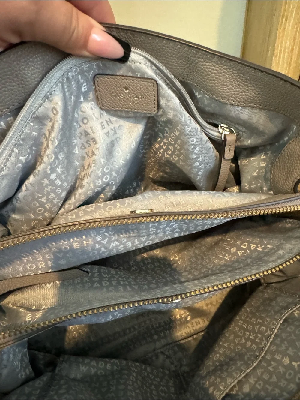 kate spade larchmont pebbled leather satchel with detachable strap
